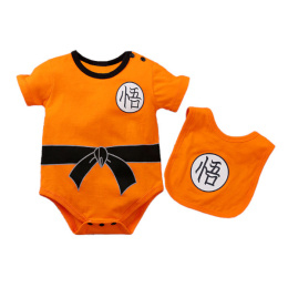 Body dla dziecka pomarańczowe Son Goku + śliniak