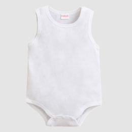 Baby bodysuit, sleeveless undershirt - gray