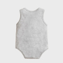 Baby bodysuit, sleeveless undershirt - gray