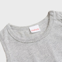 Baby bodysuit, sleeveless undershirt - gray