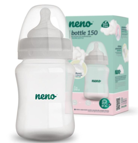 NENO BUTELKA ANTYKOLKOWA DO KARMIENIA 150ml + SMOCZEK 0-3m