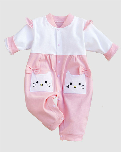 Romper romper for girls with hearts 62-80