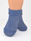 Navy blue pressure-free socks