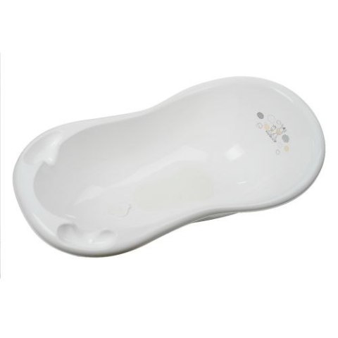 MALTEX Wanna 100cm z korkiem i matą Zebra biała