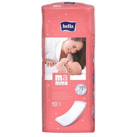 BELLA Podkład poporodowy MAMMA 34x11 cm z folią 10 szt.