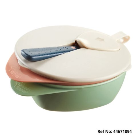 TOMMEE TIPPEE TTP44671892 44671894 Miska z pokrywką i łyżeczką