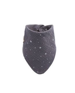 BABY 01349 Muślinowa Bandama Gwiazdki Szara