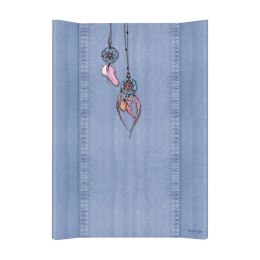 CEBA 102-119-598 Przewijak miękki profilowany krótki 50x70 DENIM STYLE DREAM CATCHER blue GRATIS pokrowiec na przewijak, składan