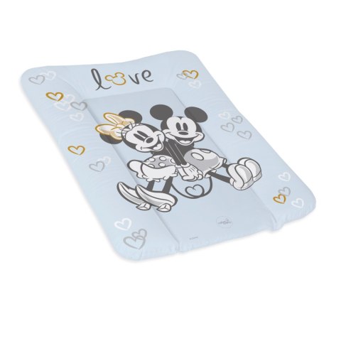 CEBA 203-127-665 Przewijak twardy krótki Comfort 50x70 Disney Minne &Mickey Blue GRATIS pokrowiec na przewijak, składana mata do