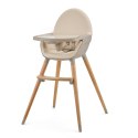 Krzesełko do karmienia 2w1 Kinderkraft FINI 2 - beżowe (beige)