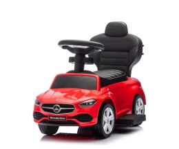 Jeździk Mercedes-Benz C-Class z rączką do prowadzenia i barierkami - czerwony