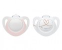 NUK 730713 Smoczek uspokajający silikonowy 0-6m-cy STAR 2szt./box