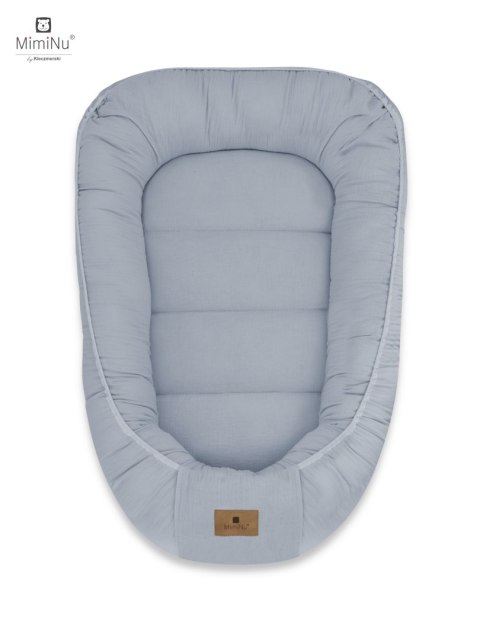 KIECZMERSKI Kokon niemowlęcy MUŚLIN BAWEŁNIANY jeans bawełna 100%