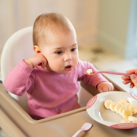 AKUKU A0692 Zestaw płaskich łyżeczek 2szt. różowa