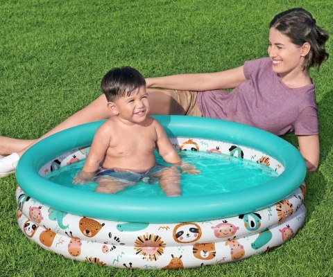 BESTWAY 51008 Basenik dmuchany Zwierzątka z safari 102x25