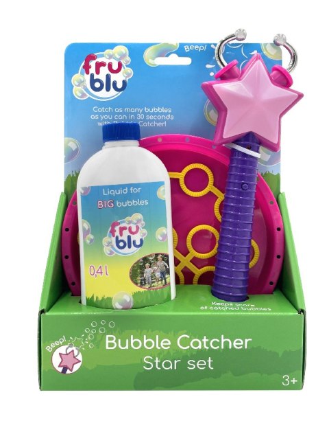 FRU BLU DKF0914 Zestaw łapacz baniek gwiazdka + płyn 0,4 l