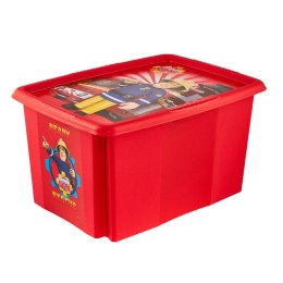 KEEEPER KAROLINA FIREMAN SAM Pojemnik z pokrywą 45l czerwony