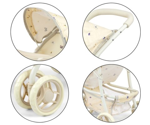 MILLY MALLY 6244 Wózek dla lalek Kate Nature