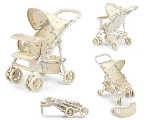 MILLY MALLY 6244 Wózek dla lalek Kate Nature