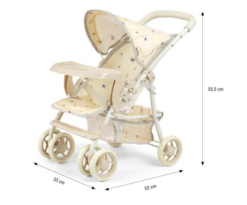 MILLY MALLY 6244 Wózek dla lalek Kate Nature