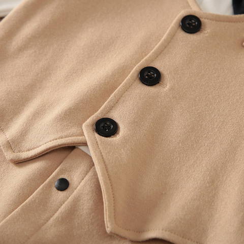 Pajacyk niemowlęcy - Elegant beżowy (kamizelka)