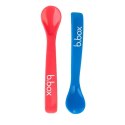 B.BOX BB00703 Silikonowe łyżeczki 2 szt czerwono-niebieskie