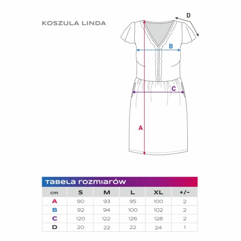 EWA 961932 LINDA Koszula ciążowa winogronowa S