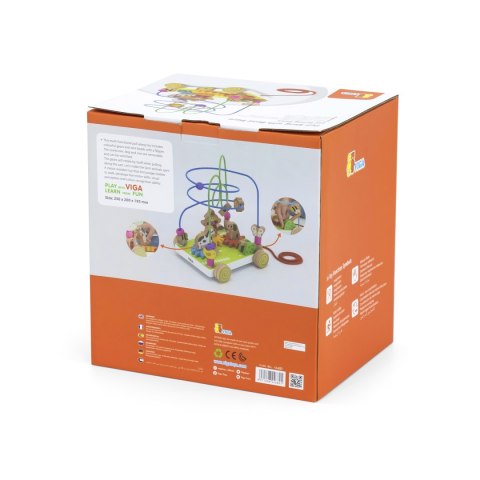 VIGA 44682 Labirynt przeplatanka do ciągnięcia 2w1