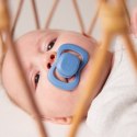B.BOX BB300308 Smoczek dla noworodka i niemowlaka 2 szt symetryczny silikonowy 0-6m niebieski/błękit
