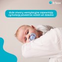 B.BOX BB300308 Smoczek dla noworodka i niemowlaka 2 szt symetryczny silikonowy 0-6m niebieski/błękit