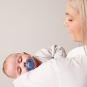 B.BOX BB300308 Smoczek dla noworodka i niemowlaka 2 szt symetryczny silikonowy 0-6m niebieski/błękit