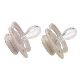 B.BOX BB300345 Smoczek dla noworodka i niemowlaka 2 szt symetryczny silikonowy 0-6m róż/latte