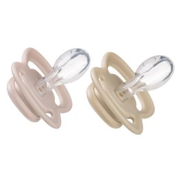 B.BOX BB300445 Smoczek dla niemowlaka 2 szt symetryczny silikonowy 6m+ róż/latte