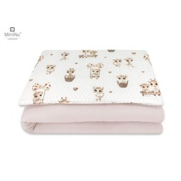 KIECZMERSKI Pościel C-2 135x100 cm MIMINU DESIGN Żyrafki beżowo-różowe bawełna 100%