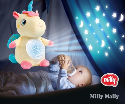 MILLY MALLY Zabawka pluszowa z projektorem Milly Unicorn