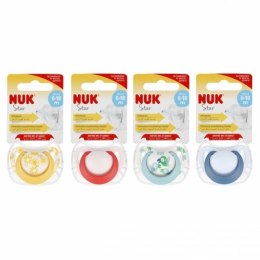 NUK 736751 Smoczek uspokajający silikonowy 6-18m STAR