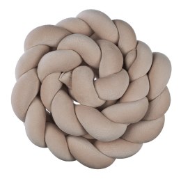 BABY 01843 Warkocz do łóżeczka welur jasny beż 230 cm