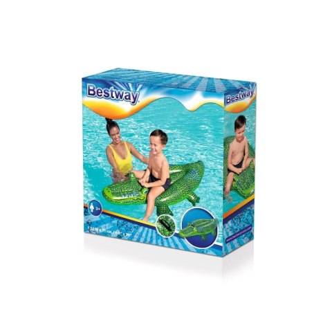 BESTWAY 41477 Dmuchany krokodyl do pływania z uchwytem 1,52mx71cm