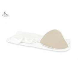 KIECZMERSKI Okrycie kąpielowe 100x100 MUŚLIN BAWEŁNIANY bawełna 100% ciepły beż