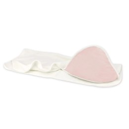 KIECZMERSKI Okrycie kąpielowe 100x100 MUŚLIN BAWEŁNIANY bawełna 100% pudrowy róż