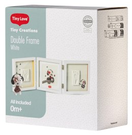 TINY LOVE CREATIONS TLC1660600 Potrójna ramka na zdjęcie i odcisk biała