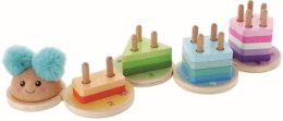 TREFL 61517 Zabawka drewniana - Gąsieniczka sortowniczka