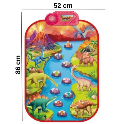 WOOPIE 53385 Mata muzyczna dinozaury