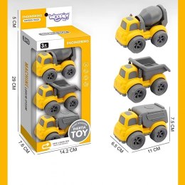 WOOPIE 53941 Zestaw 3 pojazdy budowlane