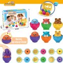 WOOPIE 54139 Układanka Sorter Montessori Dopasuj Kształty Wesołe Zwierzaki Jajka 6szt