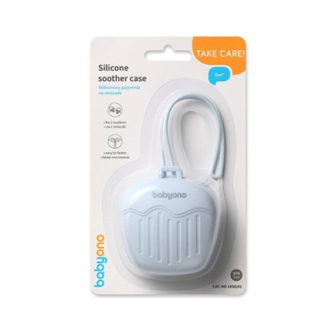 B.O.1656/01 Silikonowy pojemnik na smoczek niebieski