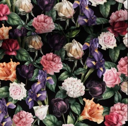 BABY 01316 Czapka niemowlęca Smerfetka black rose 7-12mc