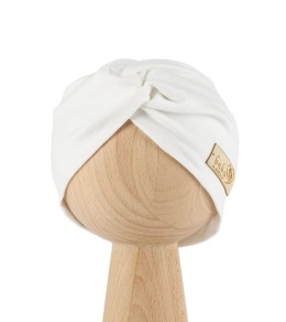 BABY 01419 Opaska przeplatana niemowlęca Cream 6-9m