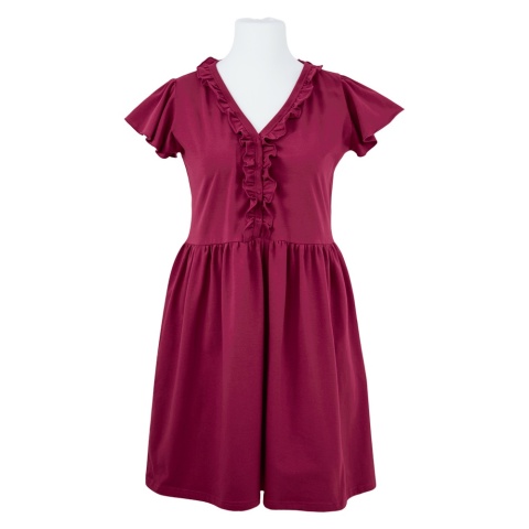 EWA 967880 LINDA Koszula ciążowa bordo XL