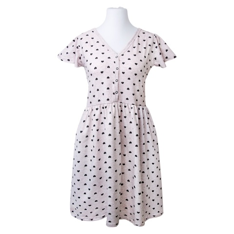 EWA 978602 LINDA Koszula ciążowa w seruszka beż XXL